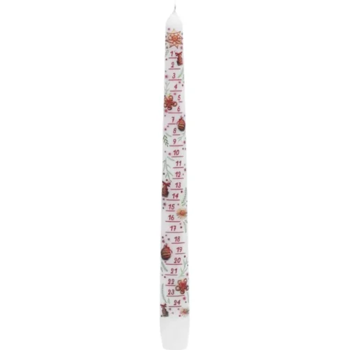 Adventskalenderkerze Weis