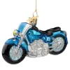 Blaues Motorrad