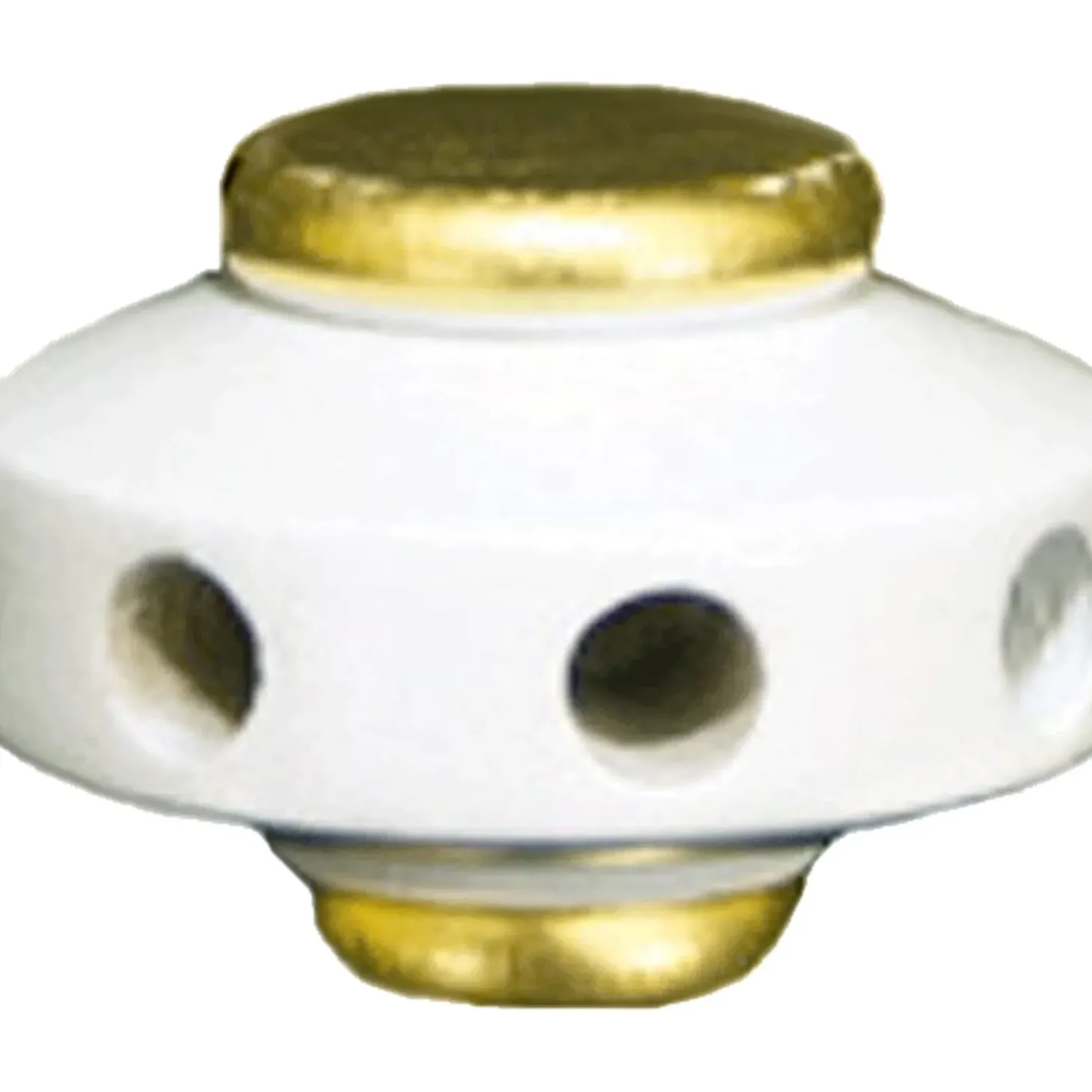 Flugelnabe Aus Holz Fur Pyramiden, Lackiert, Weis