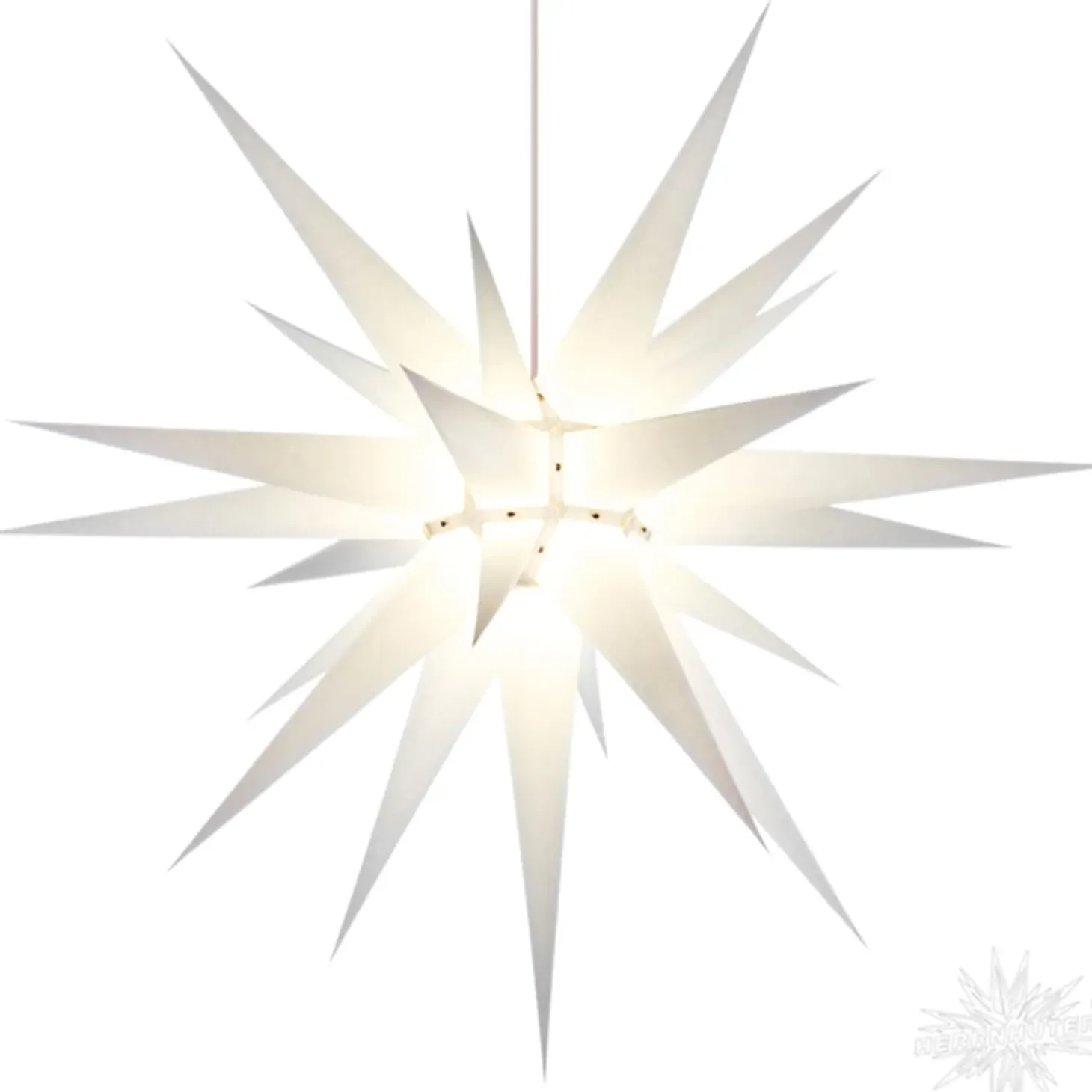 Herrnhuter Papierstern, Weis, 80Cm