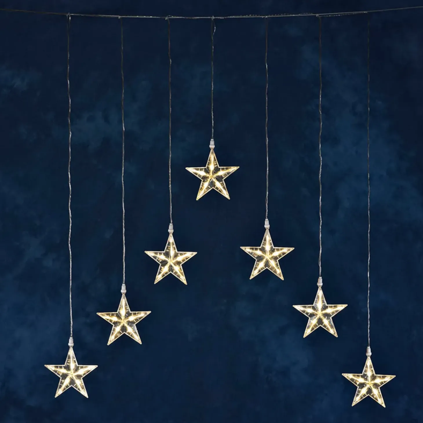 Led Lichtervorhang Mit Sternen