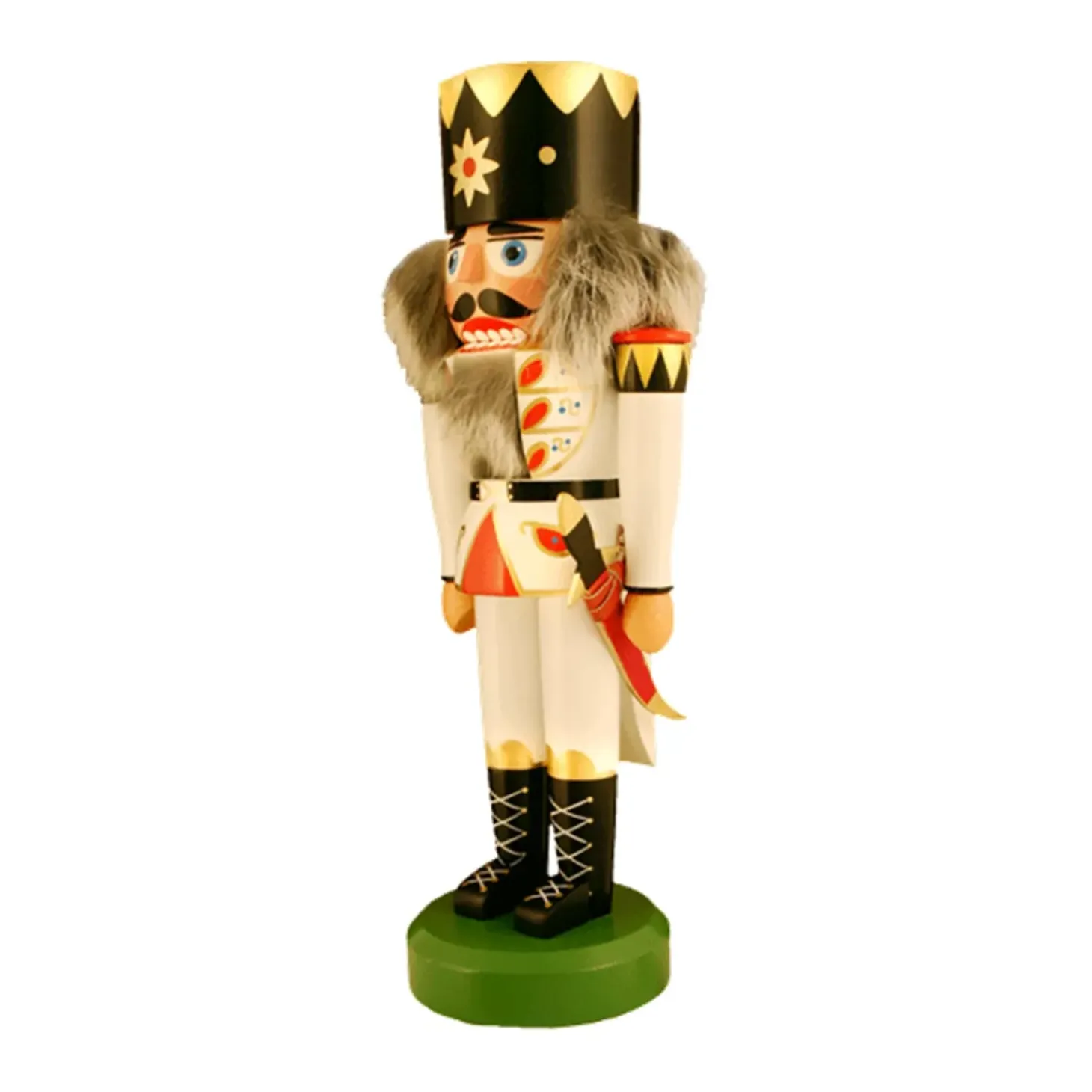 Nussknacker "Konig" Weis, 33Cm