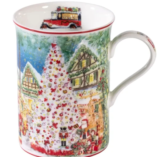Porzellan-Tasse "40 Jahre Weihnachtsdorf"
