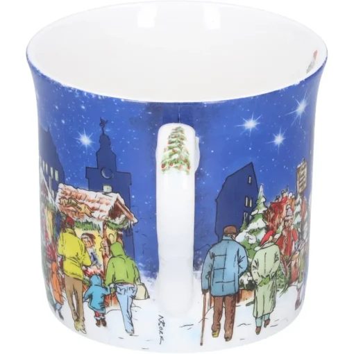 Porzellan-Tasse "Weihnachtsmarkt"