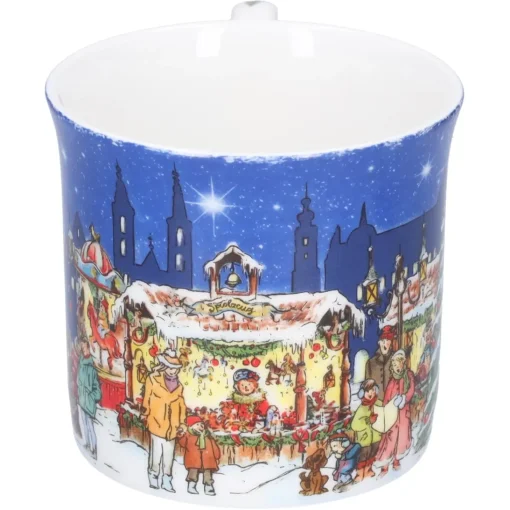 Porzellan-Tasse "Weihnachtsmarkt"