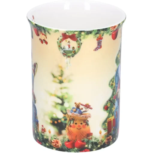 Porzellan-Tasse "Weihnachtsmann Im Sessel"