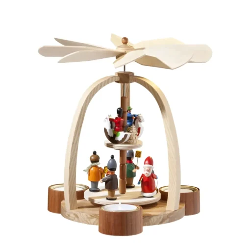 Pyramide "Weihnachtsmann Und Reiterlein"