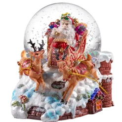 Schneekugel "Rentierschlitten"